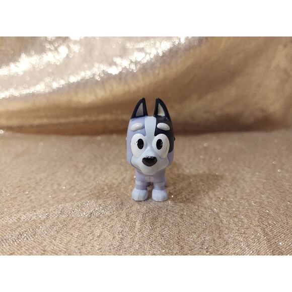 Bluey SOCKS Cousin Moose Figure 1.75” Blue Puppy Dog Replacement Toy - Picture 1 of 8